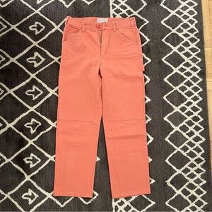 Everlane Rust Orange Cargo Utility Straight Pants